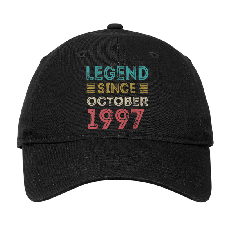 25 Year Old Legend Since October 1997 25th Birthday Vintage Adjustable Cap | Artistshot