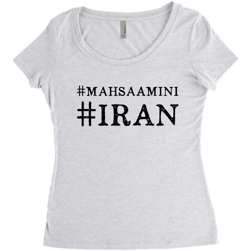 Mahsa Amini Iran Women's Triblend Scoop T-shirt by Cilukba | Artistshot