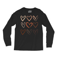 Skin Tone Hearts, Be Kind, Melanin Long Sleeve Shirts | Artistshot