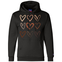 Skin Tone Hearts, Be Kind, Melanin Champion Hoodie | Artistshot