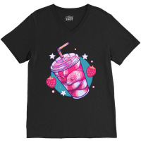 Strawberry Milk-snake, Strawberry Milk-snake Art, Strawberry Milk-snak V-neck Tee | Artistshot