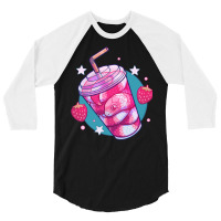 Strawberry Milk-snake, Strawberry Milk-snake Art, Strawberry Milk-snak 3/4 Sleeve Shirt | Artistshot