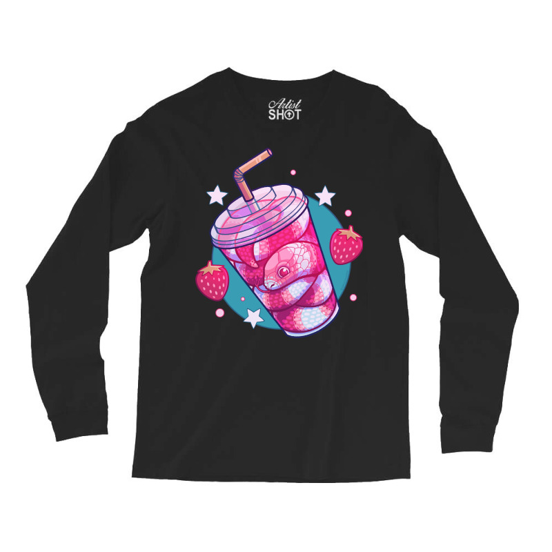 Strawberry Milk-snake, Strawberry Milk-snake Art, Strawberry Milk-snak Long Sleeve Shirts by SHLUFFYI | Artistshot