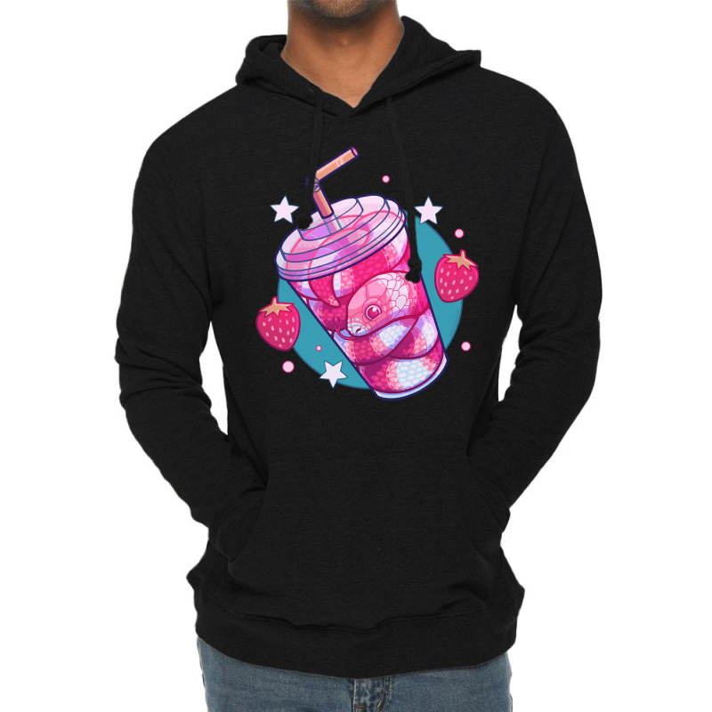 Strawberry Milk-snake, Strawberry Milk-snake Art, Strawberry Milk-snak Lightweight Hoodie by SHLUFFYI | Artistshot