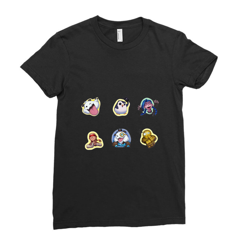 League Of Legends Emotes Ladies Fitted T-Shirt by SaraAnnLee | Artistshot