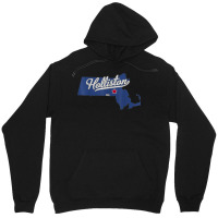 Holliston Massachusetts Ma Map Unisex Hoodie | Artistshot