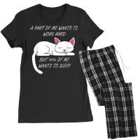 Lazy Cat Funny Kitty Work Office Excuse T Shirt Women's Pajamas Set | Artistshot