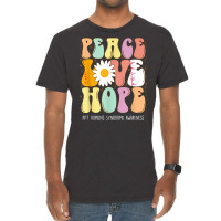 Peace Love Hope Pitt Hopkins Syndrome Phs Awareness Gift T Shirt Vintage T-shirt | Artistshot