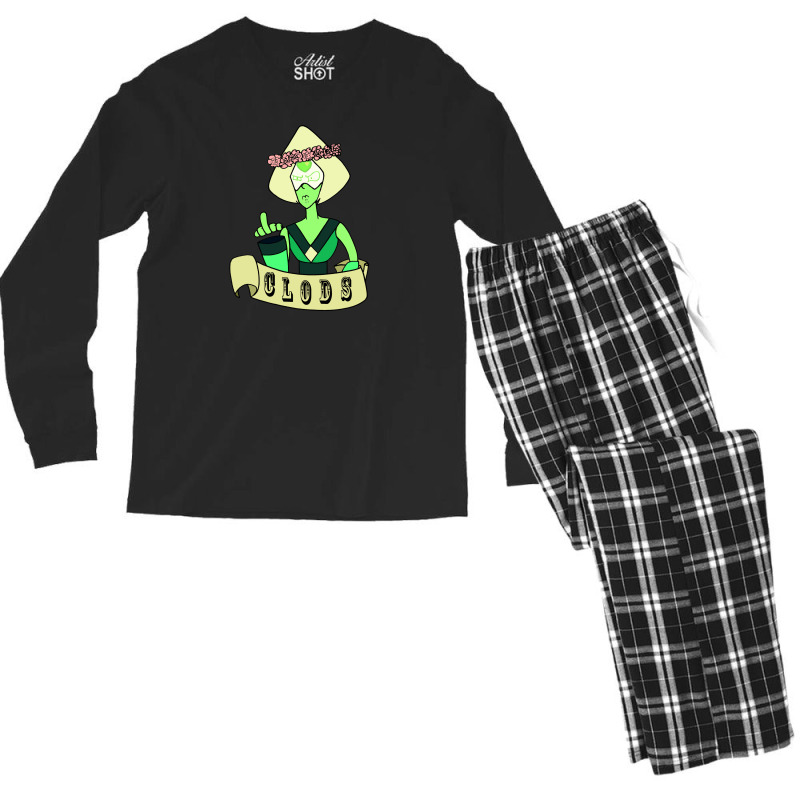 Cute Peridot Clods Men's Long Sleeve Pajama Set | Artistshot