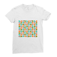 Mid Century Modern Leaves Ladies Fitted T-shirt | Artistshot