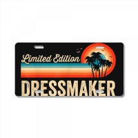 Dressmaker Funny Birthday Retro Vintage Men Women Dad License Plate | Artistshot