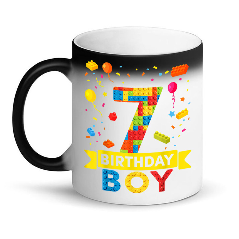 7 Year Old Building Blocks 7th Birthday Boy Magic Mug | Artistshot