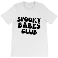 Kids Spooky Babes Club Groovy Retro T-shirt | Artistshot