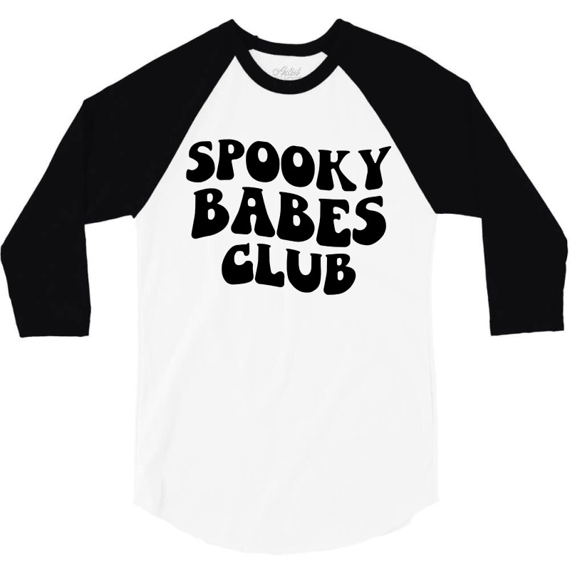 Kids Spooky Babes Club Groovy Retro 3/4 Sleeve Shirt | Artistshot