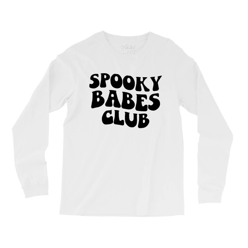 Kids Spooky Babes Club Groovy Retro Long Sleeve Shirts | Artistshot