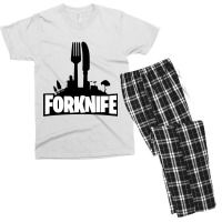 Knife With Fork Food Men's T-shirt Pajama Set | Artistshot