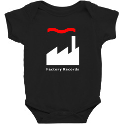 factory records   retro record label   mens music Baby Bodysuit | Artistshot