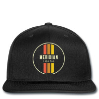 Retro Meridian Idaho Printed Hat | Artistshot