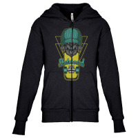 Urban Robot Skater, Urban Robot Skater Art, Urban Robot Skater Paintin Youth Zipper Hoodie | Artistshot