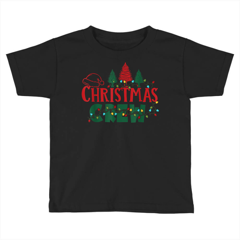 Cute Family Christmas Crew Matching Pajama Gift Lights T Shirt Toddler T-shirt by cm-arts | Artistshot