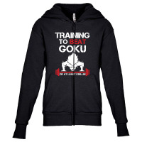 Goku Training Youth Zipper Hoodie | Artistshot