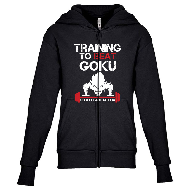 Goku Training Youth Zipper Hoodie by syakirra | Artistshot