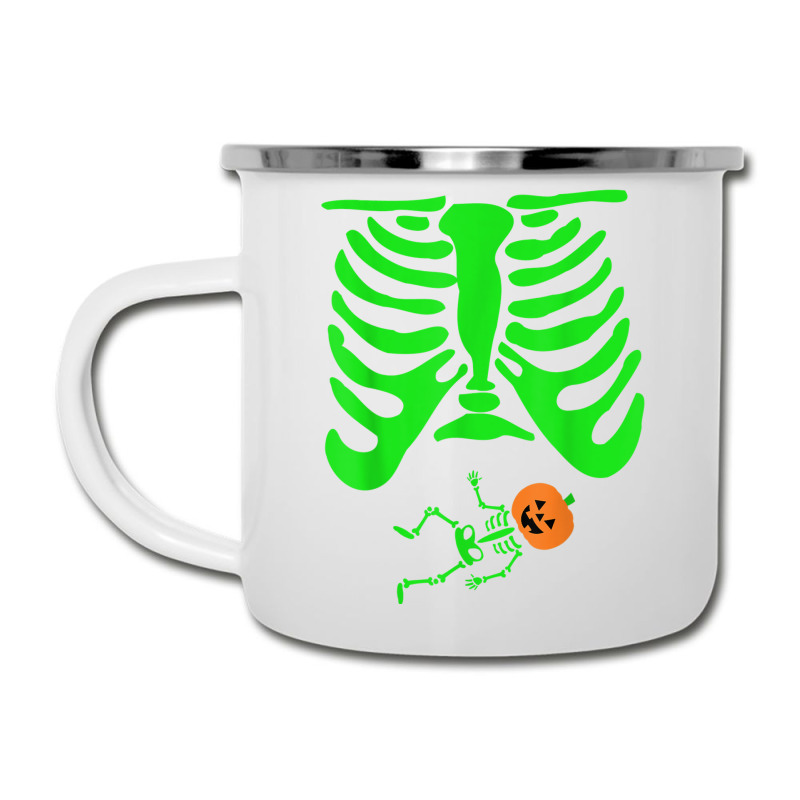 Halloween Green Skeleton X Ray Pregnant Jack O Lantern Camper Cup | Artistshot