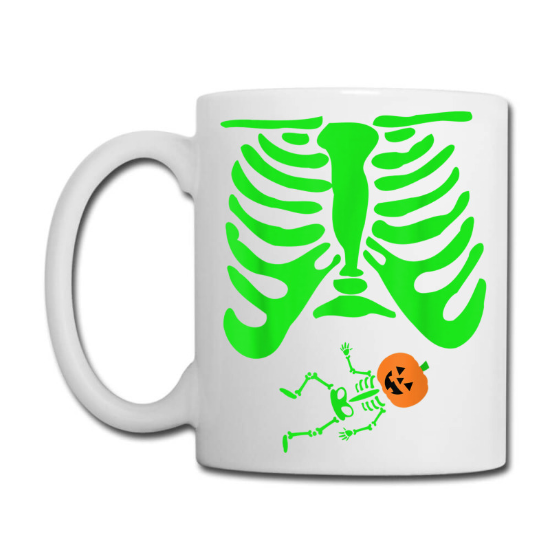 Halloween Green Skeleton X Ray Pregnant Jack O Lantern Coffee Mug | Artistshot