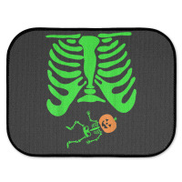 Halloween Green Skeleton X Ray Pregnant Jack O Lantern Rear Car Mat | Artistshot