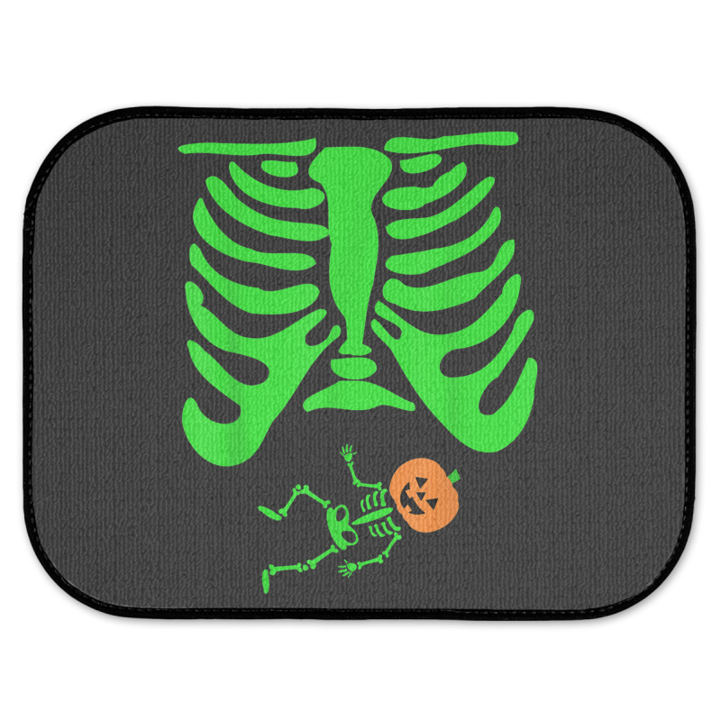 Halloween Green Skeleton X Ray Pregnant Jack O Lantern Rear Car Mat | Artistshot