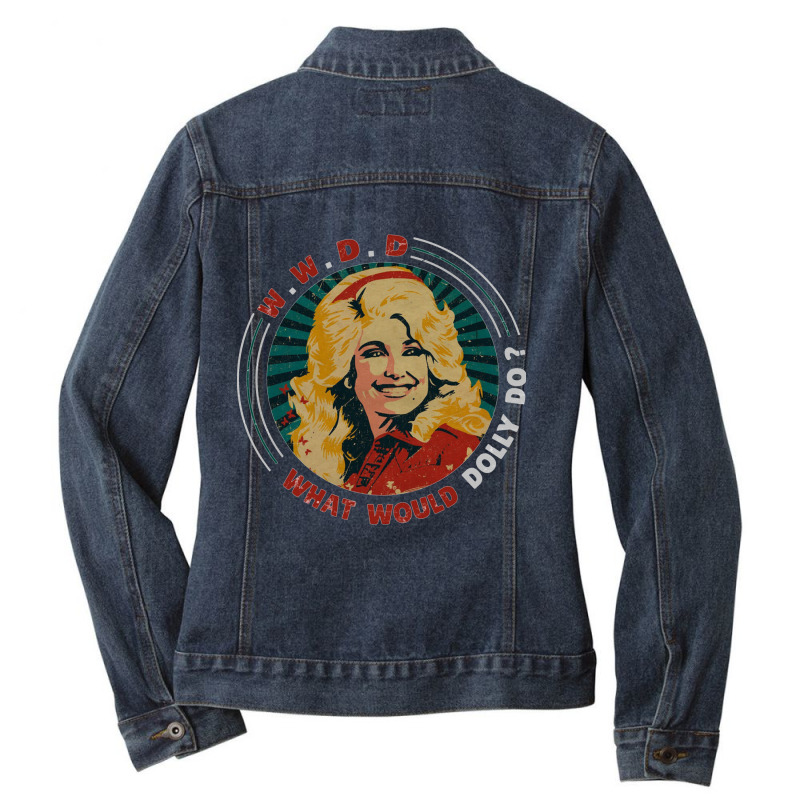 Hard Candy Christmas Parton Ladies Denim Jacket by muello | Artistshot