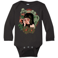 Lady And Snake, Lady And Snake Art, Lady And Snake Vintage, Lady And S Long Sleeve Baby Bodysuit | Artistshot