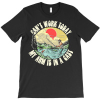 Sorry I Cant Work My Arm Is In A Cast Funny Fishing Vintage T-shirt | Artistshot