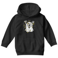 Funny Ghost Trapped In Joro Spider Web Halloween Cartoon Youth Hoodie | Artistshot