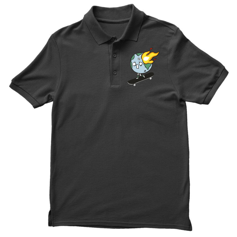 World Skateboarding, World Skateboarding Art, World Skateboarding Pain Men's Polo Shirt | Artistshot