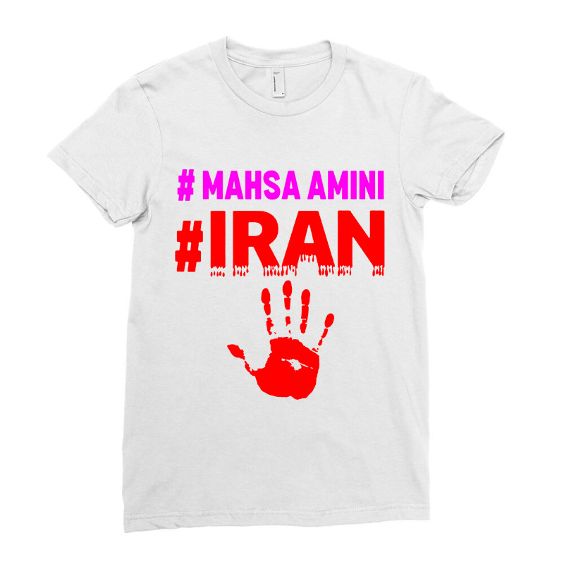 Stand With Women Mahsaa Amini Ladies Fitted T-Shirt by Jembleng Art | Artistshot