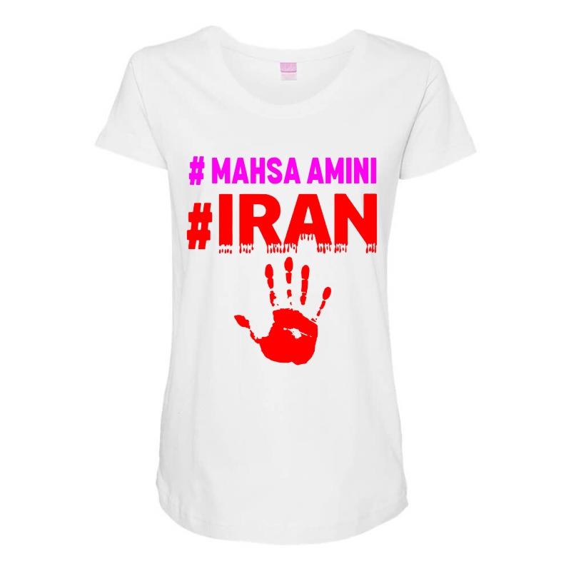 Stand With Women Mahsaa Amini Maternity Scoop Neck T-shirt by Jembleng Art | Artistshot