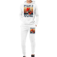 What Day Is Today Who Cares I'm Retired Retirement Chicken Sweatshirt Hoodie & Jogger Set | Artistshot