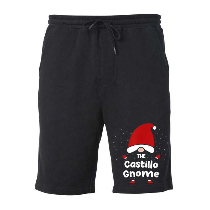 Castillo Gnome Christmas Pajama   Castillo Surname Gnome Fleece Short | Artistshot