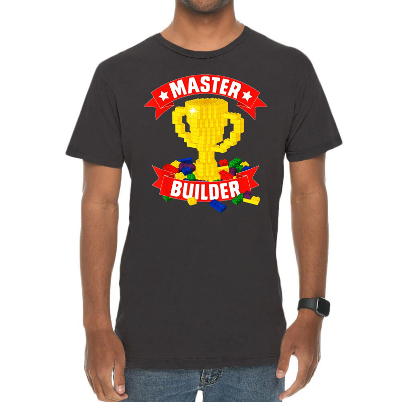 Builder Blocks Puzzle Vintage T-Shirt by fidele milio | Artistshot