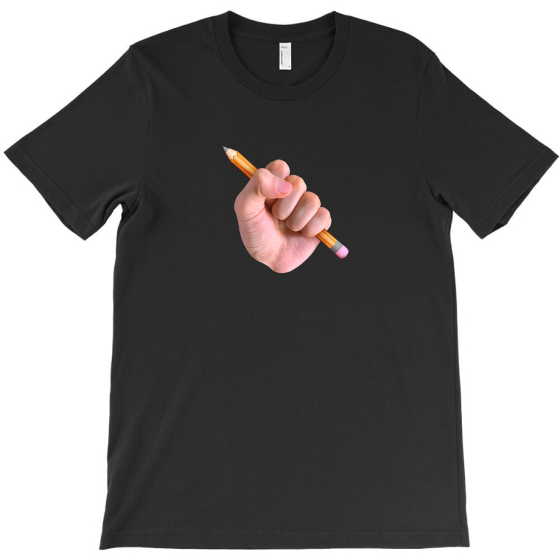 Realism X Cartoon Mashup Fist Holding Pencil 1 T-Shirt by PaulDupuy | Artistshot