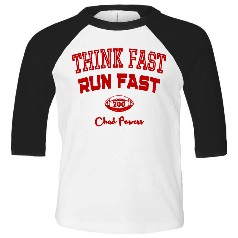 Think Fast Run Fast Chad Powers Toddler 3/4 Sleeve Tee by Jembleng Art | Artistshot