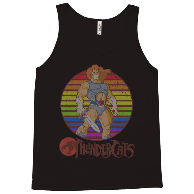 Thundercats Lion-o Rainbow Sunset Poster Tank Top by Kanmopsuk45 | Artistshot