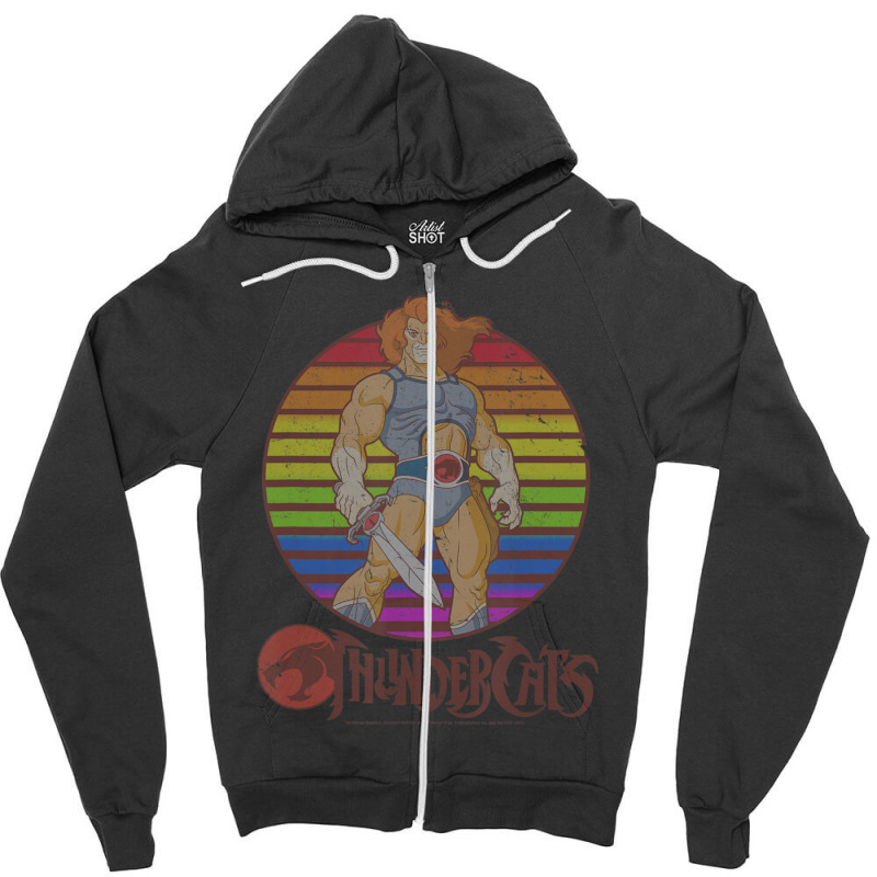 Thundercats Lion-o Rainbow Sunset Poster Zipper Hoodie by Kanmopsuk45 | Artistshot