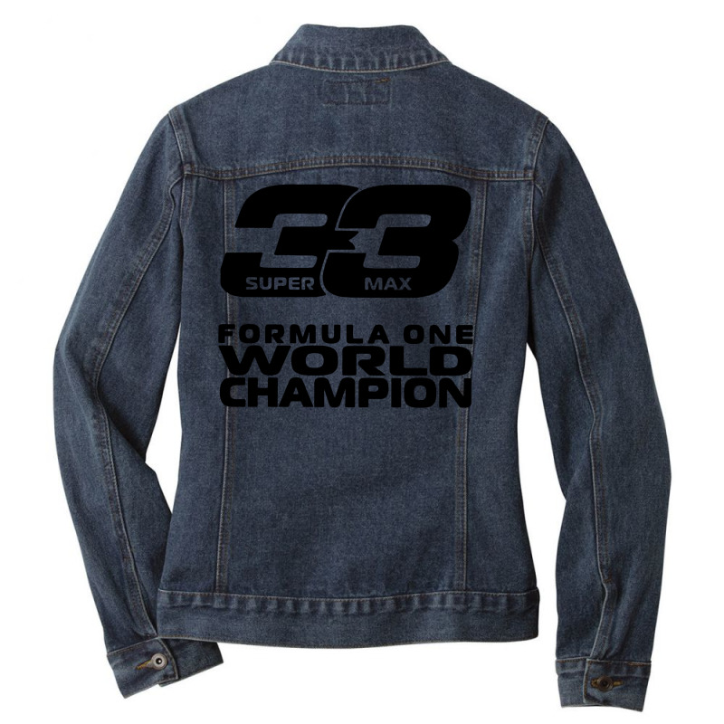 World Champion  33 Ladies Denim Jacket by fidele milio | Artistshot