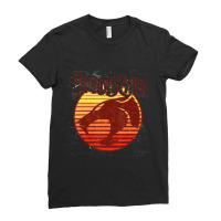 Thundercats Retro Outline Ladies Fitted T-shirt | Artistshot