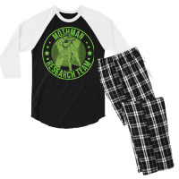 Mothman Hide & Seek Research Team Champion Cryptid T Shirt Men's 3/4 Sleeve Pajama Set | Artistshot