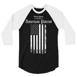 Free Since 1776 - American Patriot 3/4 Sleeve Shirt | Artistshot