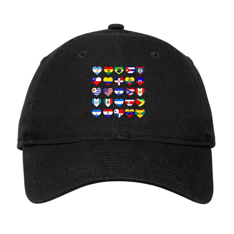 All Latin American Flags Countries Hispanic Latino Pride T Shirt Adjustable Cap by voigterannen | Artistshot