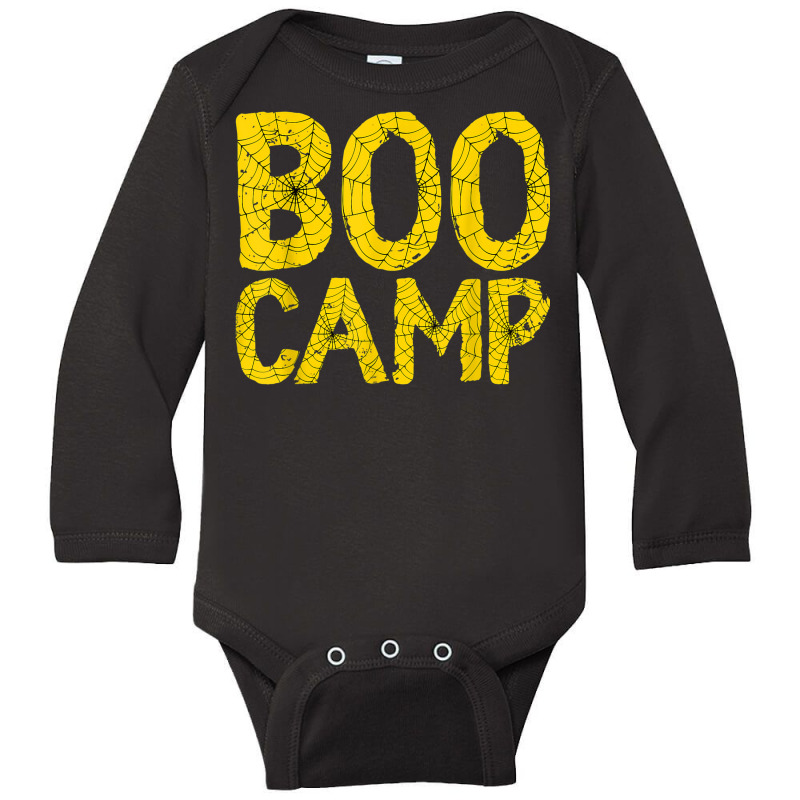 Spiderweb Halloween Boocamp Halloween Party Costume Long Sleeve Baby Bodysuit | Artistshot